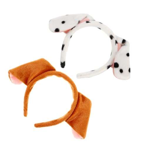 HEALSOPTHY 2stücke Hundeohr Stirnband Für Junge Mädchen Cartoon Design Verstellbar Weich Und Bequem Für Cosplay Partys Und Alltag Süßes Hunde Accessoire Für Geburtstagsfeiern von HEALSOPTHY