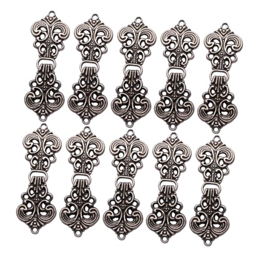 HEALSOPTHY 20 Paare Hanfu Cloak Clips Schal Schnalle Hohle Legierung Verschlüsse Strickjacke Pullover Clip Traditionelle Chinesische Wolkenmuster Knopf Umhang Gürtel für Kostümfest von HEALSOPTHY