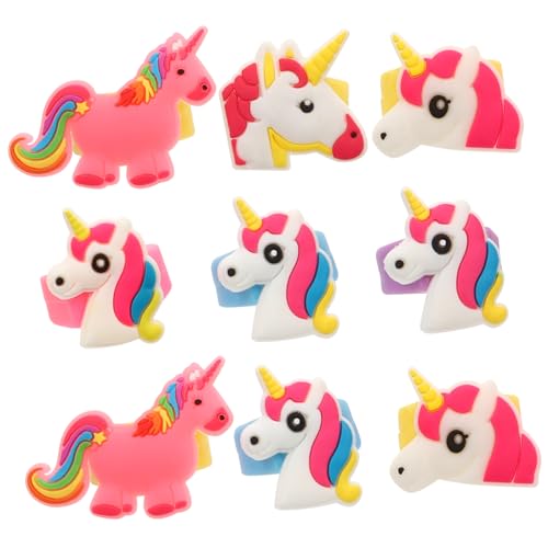 HEALSOPTHY 20 Stck Teiliges Einhorn Ring aus Weichem Silikon Cartoon Kinderfingerringe für Geburtstagsfeiern Party Mitgebsel und Verkleidungen Sicher und Langlebig für Mädchen von HEALSOPTHY