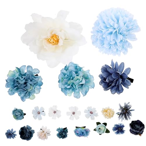 HEALSOPTHY 20 Stück Teiliges Haarschmuck mit Seidenblumen Haarspangen Komfortable Haarklammern für Frauen Geeignet für Hochzeiten Partys und Festliche Anlässe Stilvolle von HEALSOPTHY