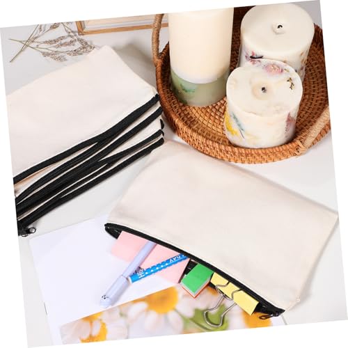 HEALSOPTHY 25 Stück Teiliges Canvas Reißverschluss Taschen Tragbare Kleine Kosmetik Stifttasche Vielseitiger Kulturbeutel Damen für Reisen und Organizer Robust und Wiederverwendbar von HEALSOPTHY