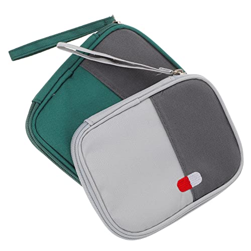 HEALSOPTHY 2Stücke Medizinorganisatortasche Pillenbeutel für Notfälle Kleine Aufbewahrungstaschen für Schule Reisen aus Langlebigem Material Leicht HEALSOPTHY 2Stücke Medizinorganisatortasche Pillenbeutel für Notfälle Kleine Aufbewahrungstaschen für Schule Reisen aus Langlebigem Material Leicht von HEALSOPTHY