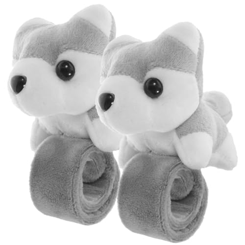 HEALSOPTHY 2stücke Tier-schlagarmbänder Aus Plüsch Schnapparmbänder Für Stofftiere Als Partygeschenke Armbänder in Großen Stückzahlen Für Mottopartys Schlagarmbänder Ausziehen Gastgeschenke von HEALSOPTHY