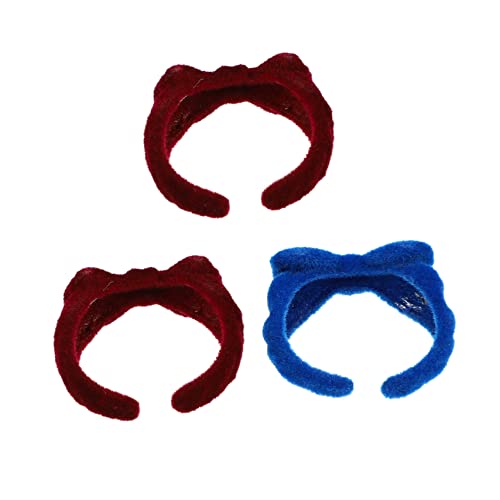 HEALSOPTHY 3 Stück Teiliges Furry Bow Finger Ringe für Damen Verstellbare Stilvolle Ringe mit Einzigartigem Design und Partys und Besondere Anlässe von HEALSOPTHY