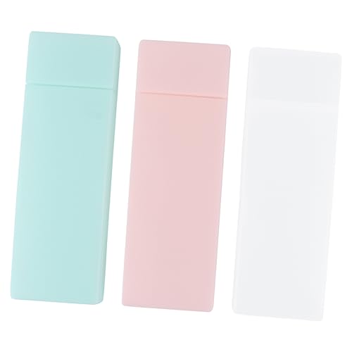 HEALSOPTHY 3stücke Teiliges Halbtransparenter Kunststoff-federmäppchen Multifunktionale Stiftebox Für Schüler Große Kapazität Für Schule Und Büro von HEALSOPTHY