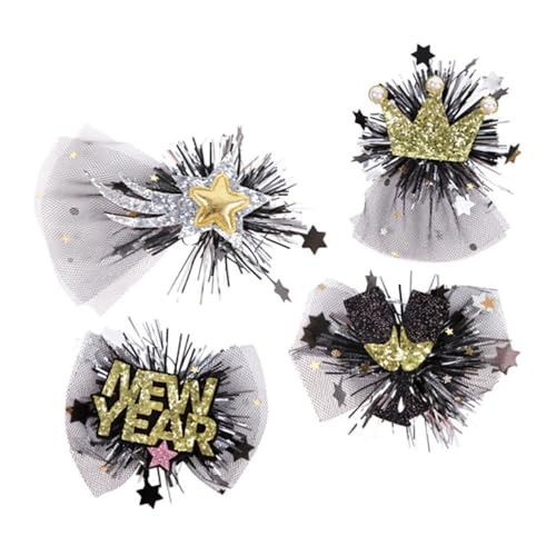 HEALSOPTHY 4 Stück Teiliges Neujahrs-haarspangen aus Stabilem Material Langlebig und Haarschonend als Festlicher Haarschmuck für Frauen und Mädchen zu Frühlingsfest Party Karneval und von HEALSOPTHY