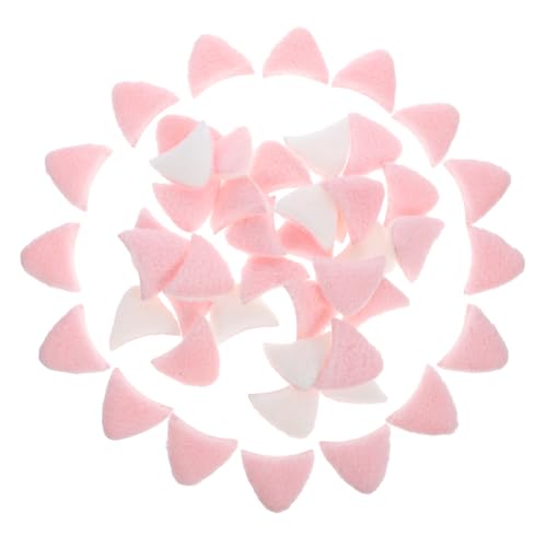 HEALSOPTHY 40 Stück Teiliges Katzenohren Haarclip aus Stoff Leichte DIY Haarschmuck Bastel Accessoires für Mädchen Wiederverwendbar und Langlebig für Kreative Geschenke und Modeprojekte von HEALSOPTHY