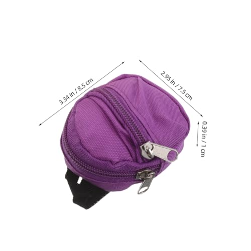 HEALSOPTHY 5 Stück Mini Rucksack Schlüsselanhänger mit Münzfach Kleiner Reißverschluss Geldbeutel Multifunktionaler Mini Doll Backpack Charm für Schlüssel und Kleingeld Strapazierfähiges von HEALSOPTHY