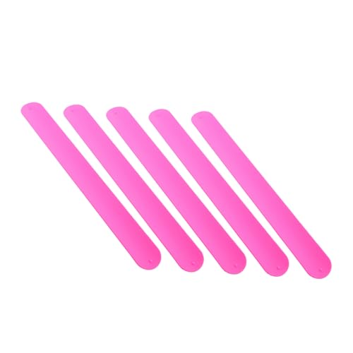 HEALSOPTHY 5 Stück Teiliges Slap Armbänder aus Silikon Bunte Langlebige Schnapparmbänder für Kindergeburtstag Party Mitgebsel und Spielpreise Leichte Sichere Handgelenksbänder für Mädchen von HEALSOPTHY