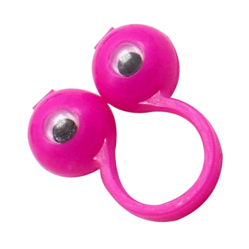 HEALSOPTHY 50 Stück Große Augen Fingerpuppenringe für Kreative Rollenspiele Partyspaß Bunte Zufallsfarben Zufällige Farbe Zufällige Farbe von HEALSOPTHY