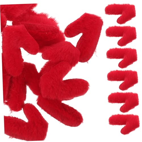 HEALSOPTHY 50 Stück Teiliges DIY Kleine Hirschgeweihe für Haaraccessoires Zarte Doppelseitige Rote Hirschhörner Vielseitig Verwendbar für Haarbänder Sichere Dekorative Kopfschmuck von HEALSOPTHY