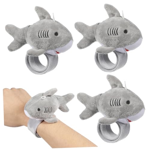 HEALSOPTHY 6stücke Tier-slap-armbänder Aus Plüsch Druckknopf-armbänder Party- Dekorative Slap-bänder Für Partys von HEALSOPTHY