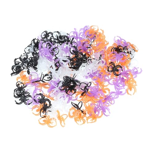 HEALSOPTHY 60 Stück Teiliges Halloween Kunststoffringe mit Spinnen und Fledermausmotiven Bunte Finger Schmuck Ringe Angenehm zu Tragen für Kostüm und Mottopartys von HEALSOPTHY