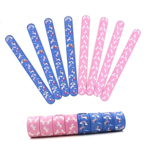 HEALSOPTHY Einhorn Muster Silikon Armbänder für Klatscharmbänder Party für Kleine um Spaß und Freude zu Verbreiten von HEALSOPTHY