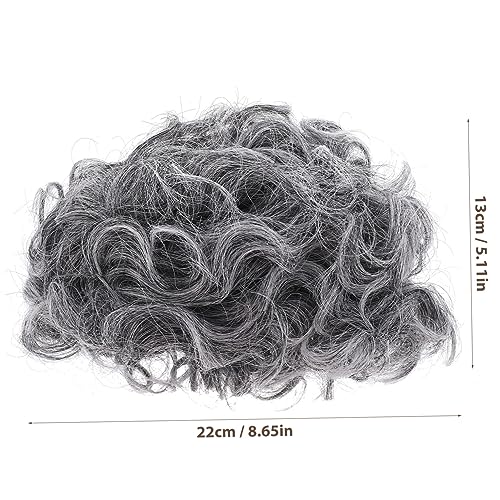 HEALSOPTHY Graue Damen Perücke Lockig Old Lady Cosplay Perücke Party Halloween Verkleidung Foto Requisite von HEALSOPTHY