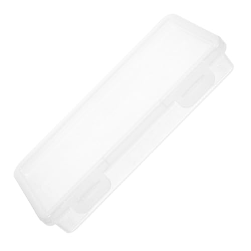 HEALSOPTHY Große Aufbewahrungsbox für Stifte und Malutensilien aus Robustem Kunststoff Transparente Stiftebox mit Praktischem Deckel Stapelbarer Organizer für Bleistifte Marker und Kleine von HEALSOPTHY