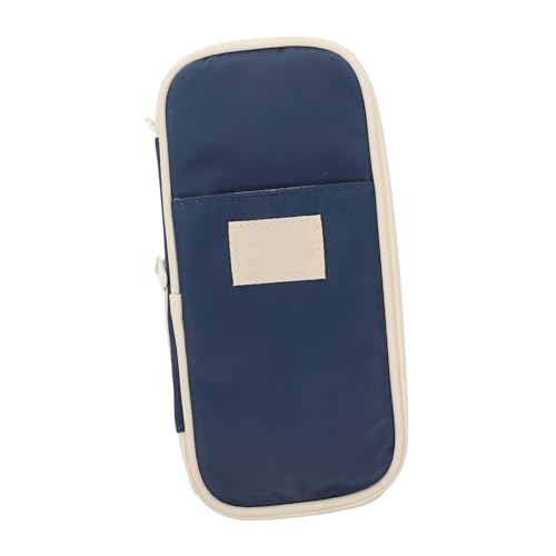 HEALSOPTHY Großes Federmäppchen Damen Mehrlagig Canvas Stiftemäppchen Langlebig mit Viel Stauraum für Schreibwaren und Kosmetik Pinsel Aufbewahrung Mäppchen Schule Büro Reise von HEALSOPTHY