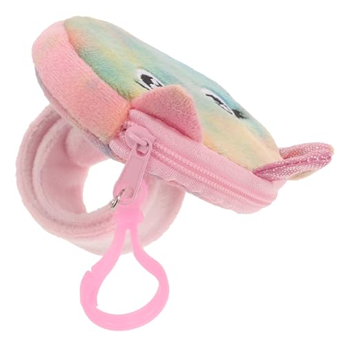 HEALSOPTHY Niedliches Einhorn Slap Armband mit Weichem Plüsch Multifunktionale Geldbörse für Kuschelmaterial PP Baumwolle Interaktives Design für Spielerischen Geldtransport als Partyzubehör von HEALSOPTHY
