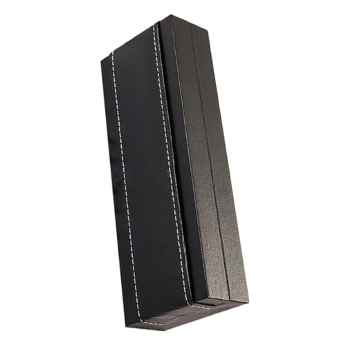 HEALSOPTHY PU Material Füllfederhalter Etui Hochwertige Metall Geschenkbox Schwarz Multifunktionaler Füller Organizer Robuste Stiftebox Praktisch für Büro und Zuhause von HEALSOPTHY