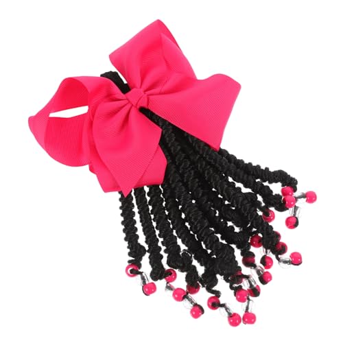 HEALSOPTHY Haarverlängerung Pferdeschwanz für Mädchen Geflochtene Perücke mit Großen Schleifen Synthetische Ponytail Extension für Kinder für Partys und Cosplay von HEALSOPTHY