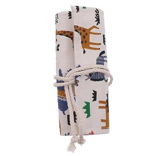 HEALSOPTHY Platzsparende Stift Tasche Hochwertigem Canvas Tragbare Aufbewahrung für Bleistifte und Farbstifte für Kunststudenten und Unterwegs von HEALSOPTHY