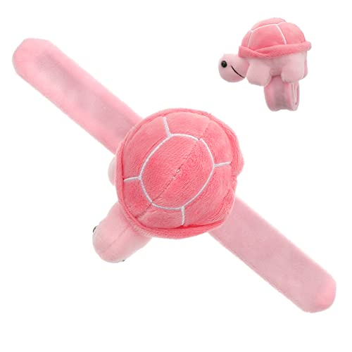 HEALSOPTHY Plüsch Schnapparmband Schildkröte Niedliches Tier Armband für Erwachsene Leichtes Tragbares Stofftier Wristband für Tier Mottopartys und Geburtstagsfeiern von HEALSOPTHY