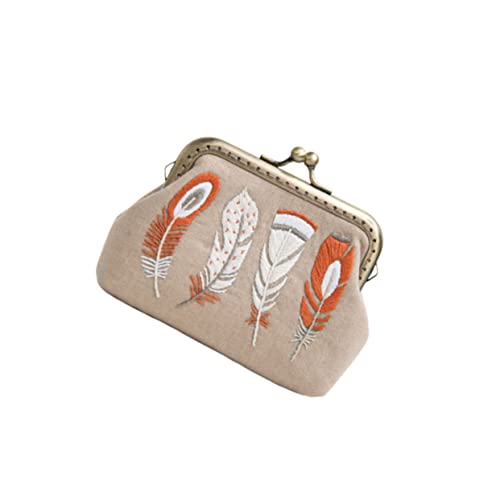 HEALSOPTHY Stickset-Tasche – Besticktes Komplettes Stickwerkzeug-Set Für Anfänger Mit Gemustertem Stoff Wolle Nadel Und Verriegelungsrahmen von HEALSOPTHY