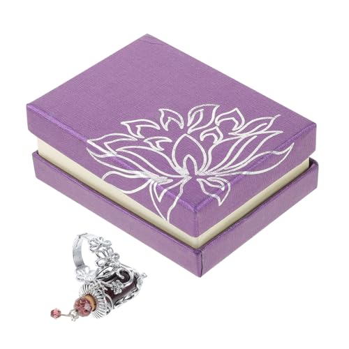 HEALSOPTHY Verstellbarer Aromatherapie Ring aus Kupferlegierung mit Glasflasche und Korkverschluss Modischer Duftstein Fingerring Eleganter Aromaduft Diffusor Schmuck für Damen von HEALSOPTHY