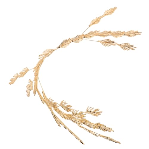 HEALSOPTHY Verstellbares Legierungs Leaf Crown Haarband für Damen Leichter Metallener Brautschmuck Langlebige Hochzeitstiaras Geeignet für Hochzeiten Geburtstage Festliche Anlässe von HEALSOPTHY