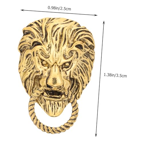 HEALSOPTHY Vintage Löwenbrosche Anstecknadel Herren Hochwertiger Legierungs anhänger Edle Kleidungsschmuck Geschenkidee für Männer für Anzug Party und Festliche Anlässe von HEALSOPTHY