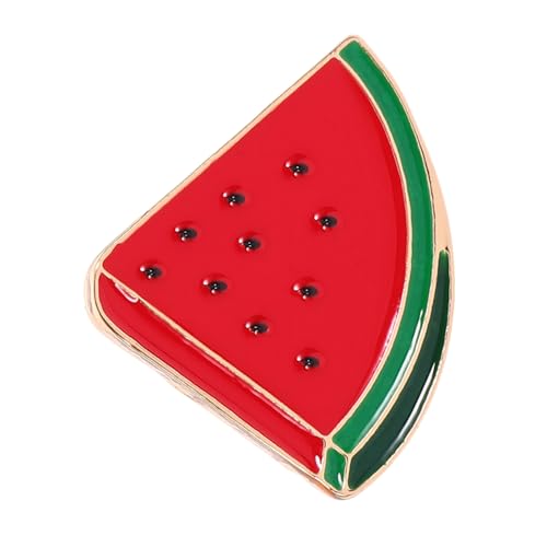 HEALSOPTHY Wassermelonen Brosche aus Zinklegierung Cartoon Anstecknadel Fruchtförmiger Cardigan Pin Modisches Accessoire für Partys Ceremonien und Alltag Leicht zu Befestigen Hautfreundlich von HEALSOPTHY