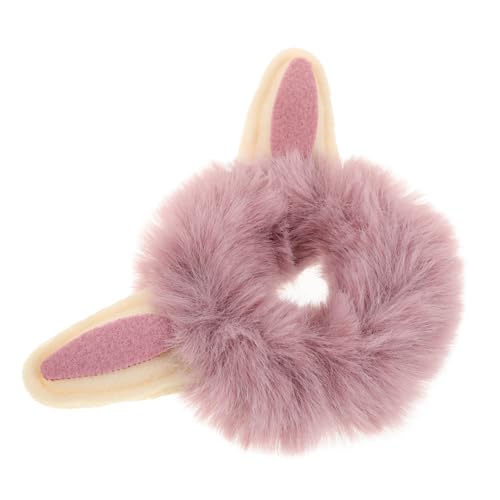 HEALSOPTHY Weiche Flauschige Haargummis mit Plüschkugeln Sanfter Elastischer Griff Herbstliche Waldmotive Modische Haarbänder für Mädchen und Frauen Schonende Haaraccessoires für Alltag und von HEALSOPTHY