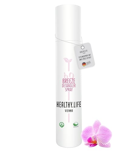 HLV - Anti Frizz Haar Spray - Haarspray, Stylingspray für Knoten, sanfte Glättung & Glanz - Styling Spray feines Haar - Haarstyling, Haarpflege für Damen & Herren (Breeze Detangler Spray 200ml) von HEALTHY.LIFE VIENNA