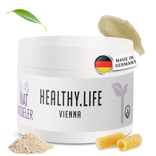 HLV - starkes Haarwachs aus Bienenwachs - verleiht dem Haar Fülle, Volumen & Matteffekt - Hoher Haltefaktor - Haarstylingwachs - pomade matt - Wachs für Damen & Herren geeignet (Mat Modeler 50ml) von HEALTHY.LIFE VIENNA
