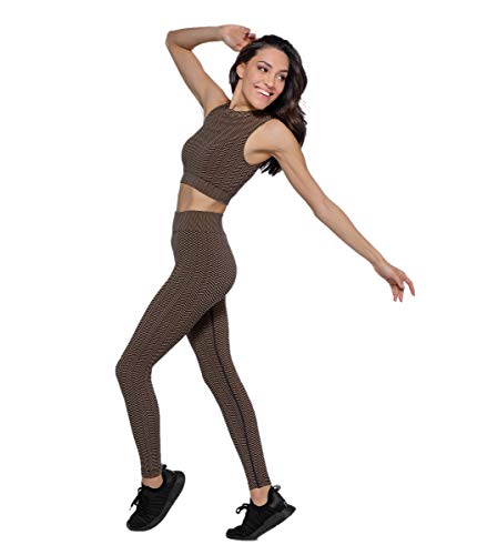 HEART and SOUL Damen Leggings Donna-Herringbone Sportgamaschen, Black, Regulär HEART and SOUL Damen Leggings Donna-Herringbone Sportgamaschen, Black, Regulär von HEART and SOUL