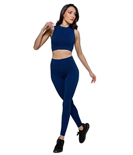 HEART and SOUL Damen Leggings Donna-Herringbone Sportgamaschen, Blau, M HEART and SOUL Damen Leggings Donna-Herringbone Sportgamaschen, Blau, M von HEART and SOUL