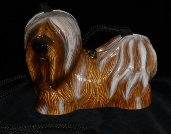 Vintage Timmy Woods Lhasa Apso Handtasche Handgefertigtes Akazienholz, Zertifikat Inklusive Vintage Timmy Woods Lhasa Apso Handtasche Handgefertigtes Akazienholz, Zertifikat Inklusive von HEARTFELTFAVORITES