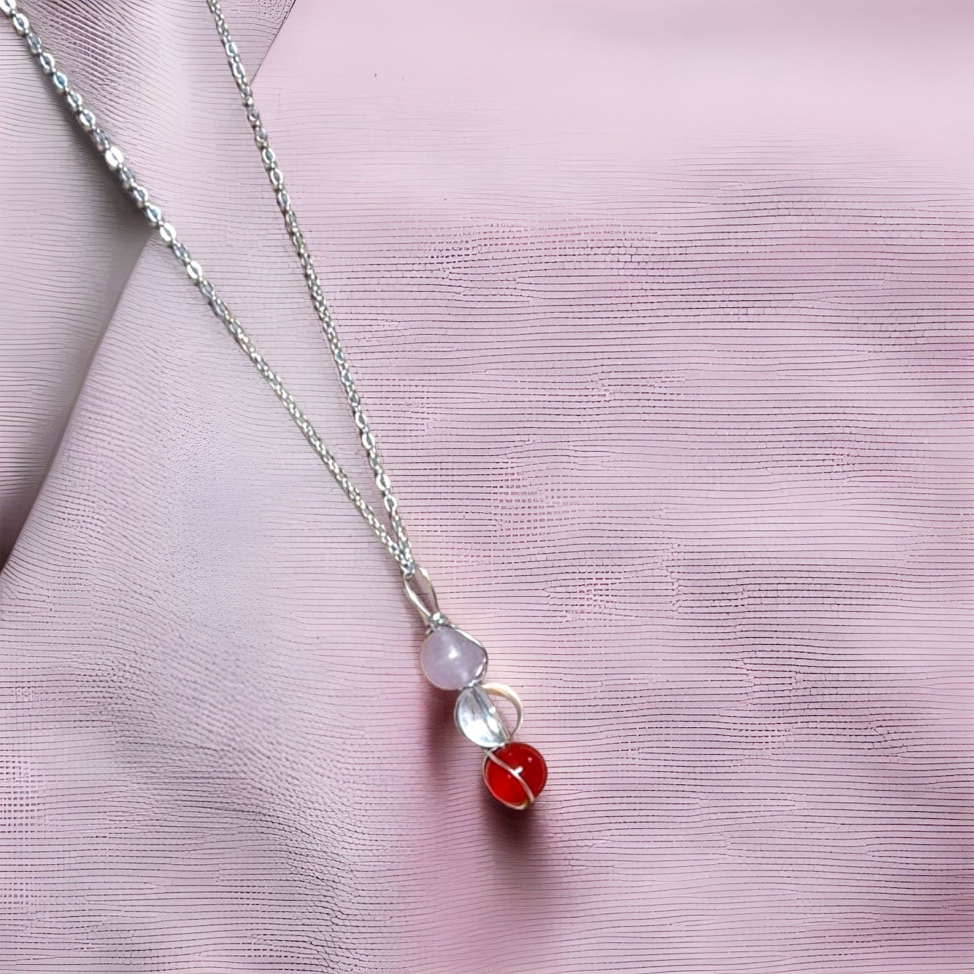 Selbstliebe Halskette, Herz Heilung Liebe Wire Wrapped Schmuck von HEARTOFGARNETLLC