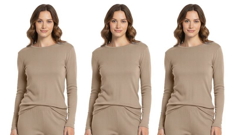 HEAT BOOSTER Thermounterhemd 3 x Damen Unterhemd Thermo Langarm Shirt HEAT BOOSTER 257 Farbe: von HEAT BOOSTER