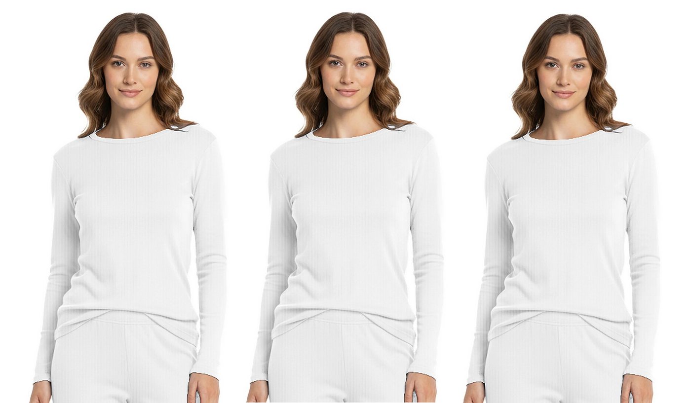 HEAT BOOSTER Thermounterhemd 3 x Damen Unterhemd Thermo Langarm Shirt HEAT BOOSTER 257 Farbe: von HEAT BOOSTER