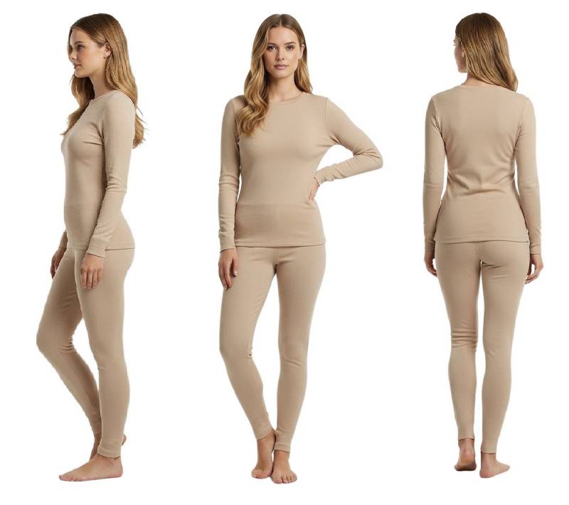 HEAT BOOSTER Thermounterhose GAUBERT Thermounterwäsche-Set Merinowolle für Damen 0152 Beige bis von HEAT BOOSTER