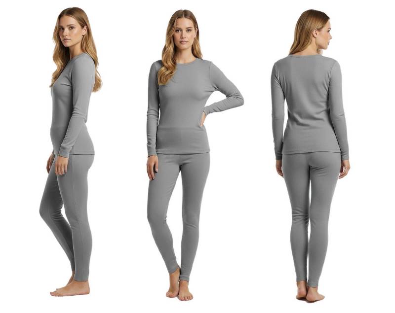 HEAT BOOSTER Thermounterhose GAUBERT Thermounterwäsche-Set Merinowolle für Damen 0152 Grau bis von HEAT BOOSTER