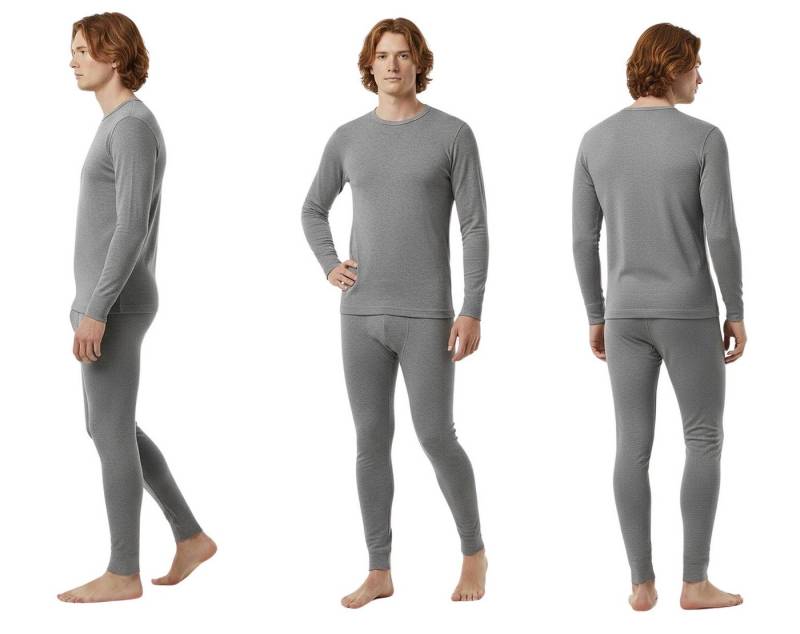 HEAT BOOSTER Thermounterhose GAUBERT Thermounterwäsche-Set Merinowolle für Herren 0150 Grau bis von HEAT BOOSTER