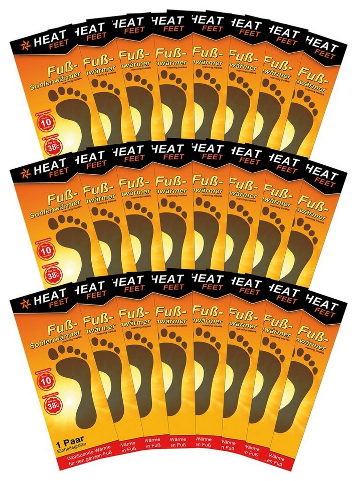 HEAT FEET Fußwärmer 24 Paar Fußsohlenwärmer Heat Feet Wärmesohlen Schuhwärmer Sohle, 48-tlg. HEAT FEET Fußwärmer 24 Paar Fußsohlenwärmer Heat Feet Wärmesohlen Schuhwärmer Sohle, 48-tlg. von HEAT FEET