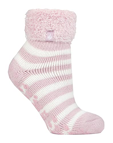 HEAT HOLDERS - 1 Paar Bettsocken Damen Stoppersocken abs antirutsch kuschelsocken socken in 8 farbig 37-42 eur (Ballerina Pink (Auckland)) von HEAT HOLDERS