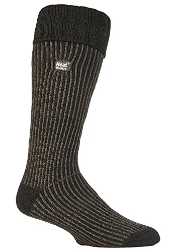 HEAT HOLDERS - 1 Paar Herren Thermo Lang Stiefelsocken für Gummistiefel (39-45, Khaki-Grün) von HEAT HOLDERS