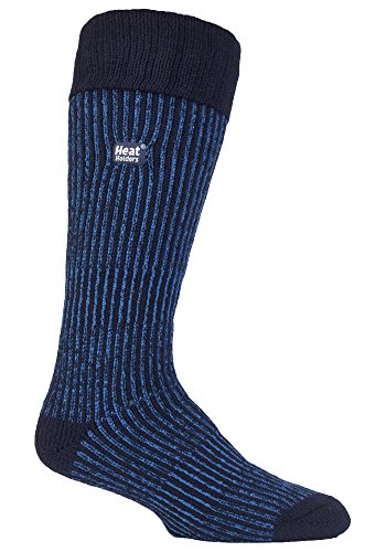 HEAT HOLDERS - 1 Paar Herren Thermo Lang Stiefelsocken für Gummistiefel (39-45, Marine) von HEAT HOLDERS