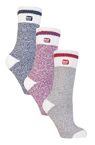 HEAT HOLDERS - 3er Pack Multipack Damen Winter Extra Warm Thermosocken (37-42, Sperren Twist) von HEAT HOLDERS