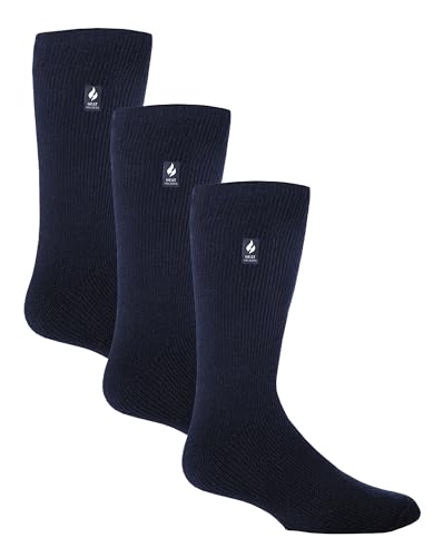 HEAT HOLDERS - 3er Pack Multipack Herren Winter Extra Warm Thermosocken (39-45, Marine) von HEAT HOLDERS