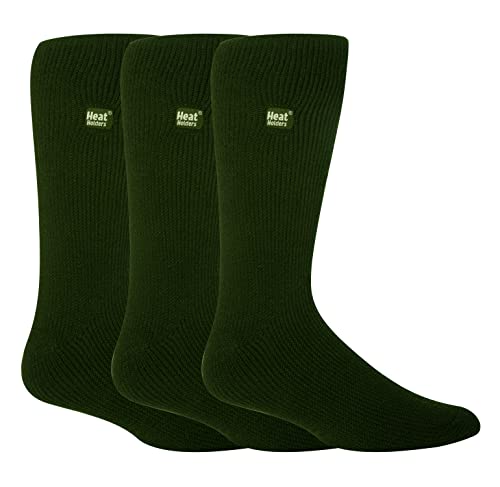 HEAT HOLDERS - 3er Pack Multipack Herren Winter Extra Warm Thermosocken (39-45, Waldgrün) von HEAT HOLDERS